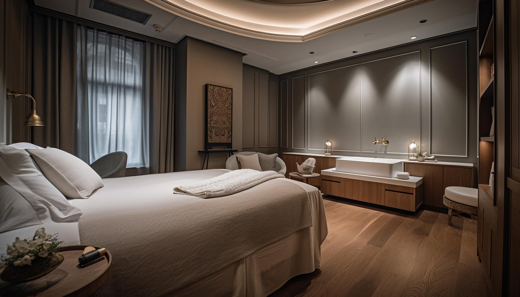Barrack Insurance Brokers Australia: Luxurious interior of a motel room, showcasing premium motel insurance services